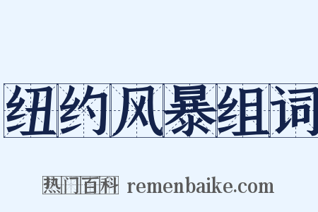 纽约风暴组词是什么意思的图片